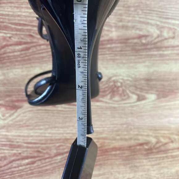 Yves Saint Laurent CASSANDRA SANDALS Smooth LEATHER Black - Picture 13 of 14